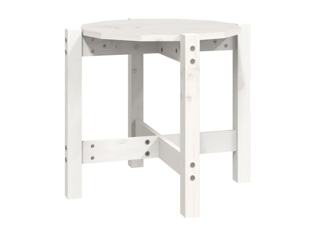 Coffee table, white, 52.5x45 cm, solid pine wood, 16509NBXT