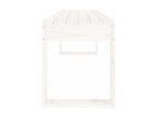 White garden bench 110x38x45 solid pine wood 23900IGYQ