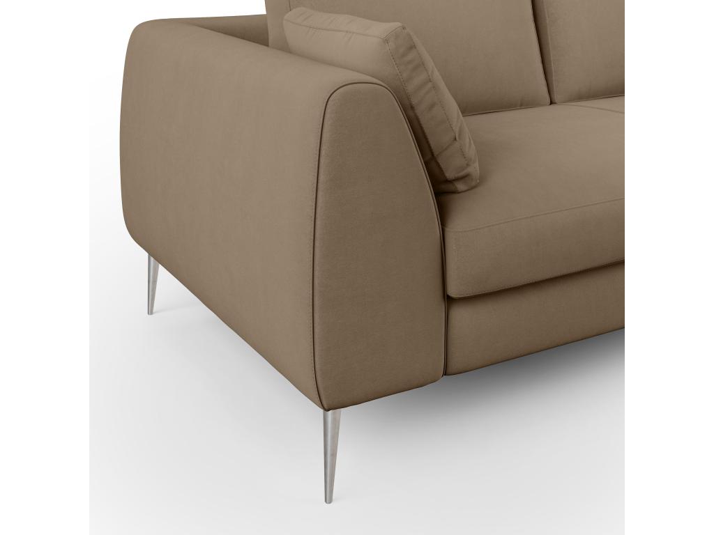 Homelumiere Modern Detachable Technical Microfiber Sofa T11 176 cm Brown