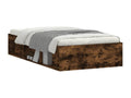 Smoked oak bed frame 100x200 cm 23040KCZP