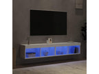 Bohometop TV stand with LED lights, 2 pieces, white, 80x30x30 cm, 74040NUDM