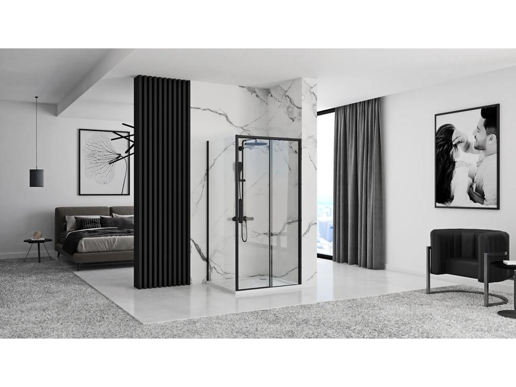 Bohometop Shower Cabin 130x90 Black 05219CRIQ