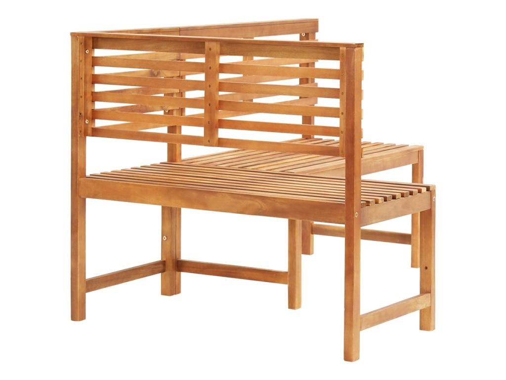 Nidchicshop 81641NNTY 140cm Solid Wood Garden Corner Bench