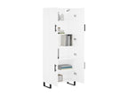 White Highboard 69.5x34x180 cm Engineered Wood 03840VBEE
