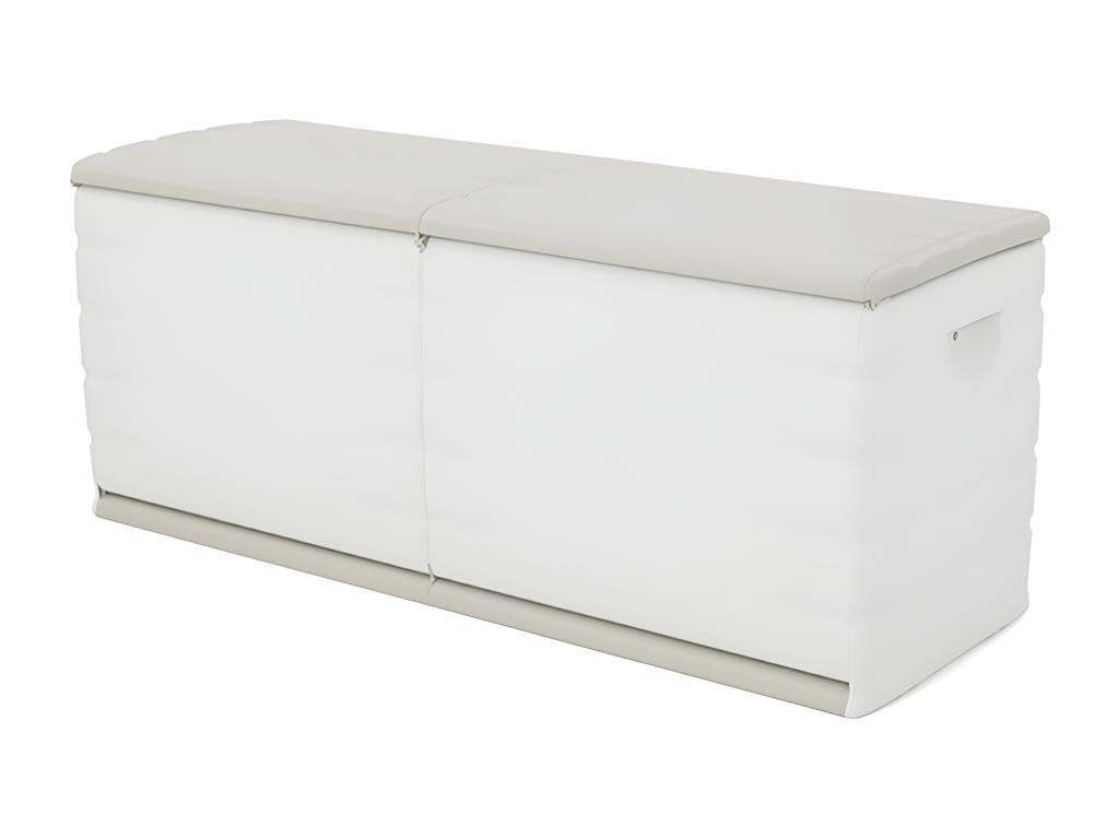 450L indoor/outdoor storage chest, beige color - W- 153 x D- 61 x H- 53 cm
