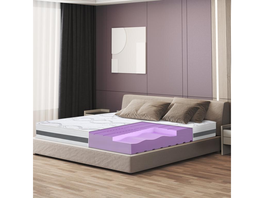 Single Mattress 90x185 with Memory Foam - Premium Quality - Height 25 cm - Made in Italy 90865VYZS