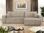 Bohometop 107 Corner Sofa, Light Brown, Sleeping Function, Bed Box, 272x145cm, 66631ZGFU