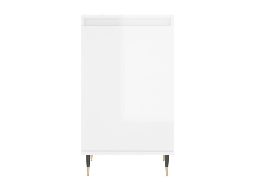 High-gloss white sideboard, 40x35x70 cm, engineered wood, 39891ZQKJ